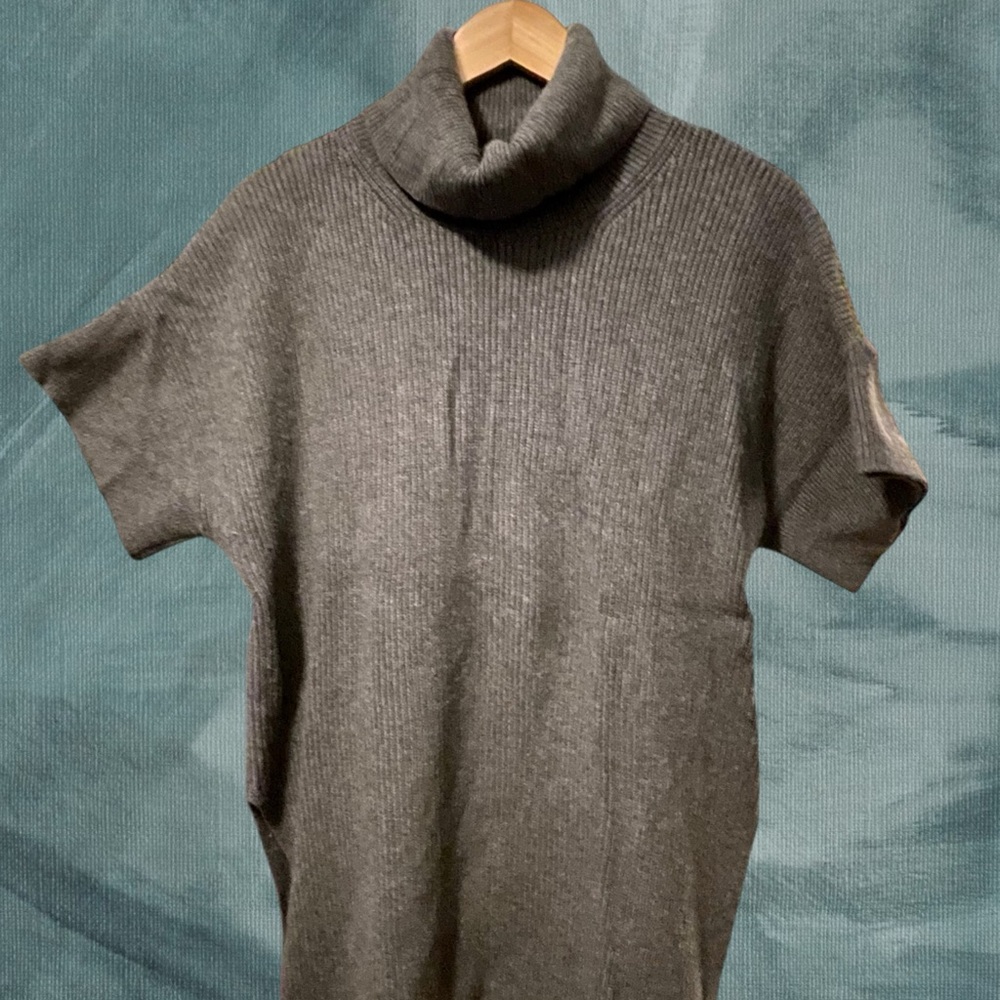 Women's Gray Turtleneck Sweater